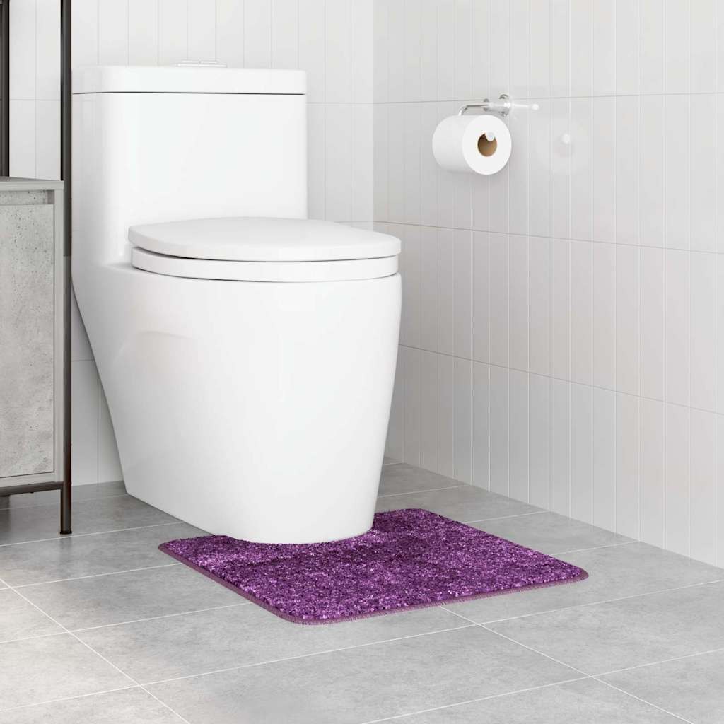 Csúszásgátló Fürdőszőnyeg WC Nyírással Lila 50 x 50 cm PP 3