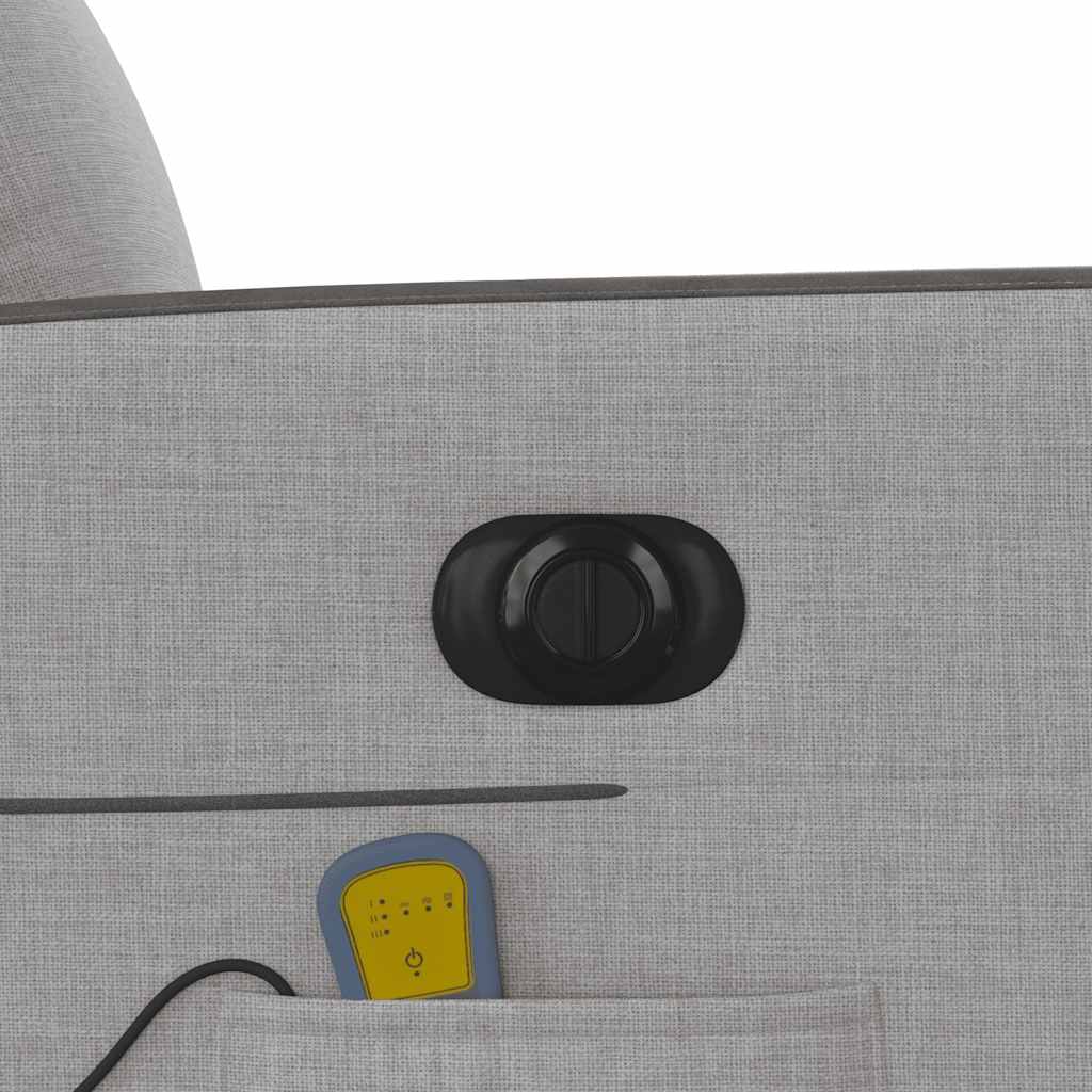 Elektromos álló masszázsfotel felhőszürke szövet 15