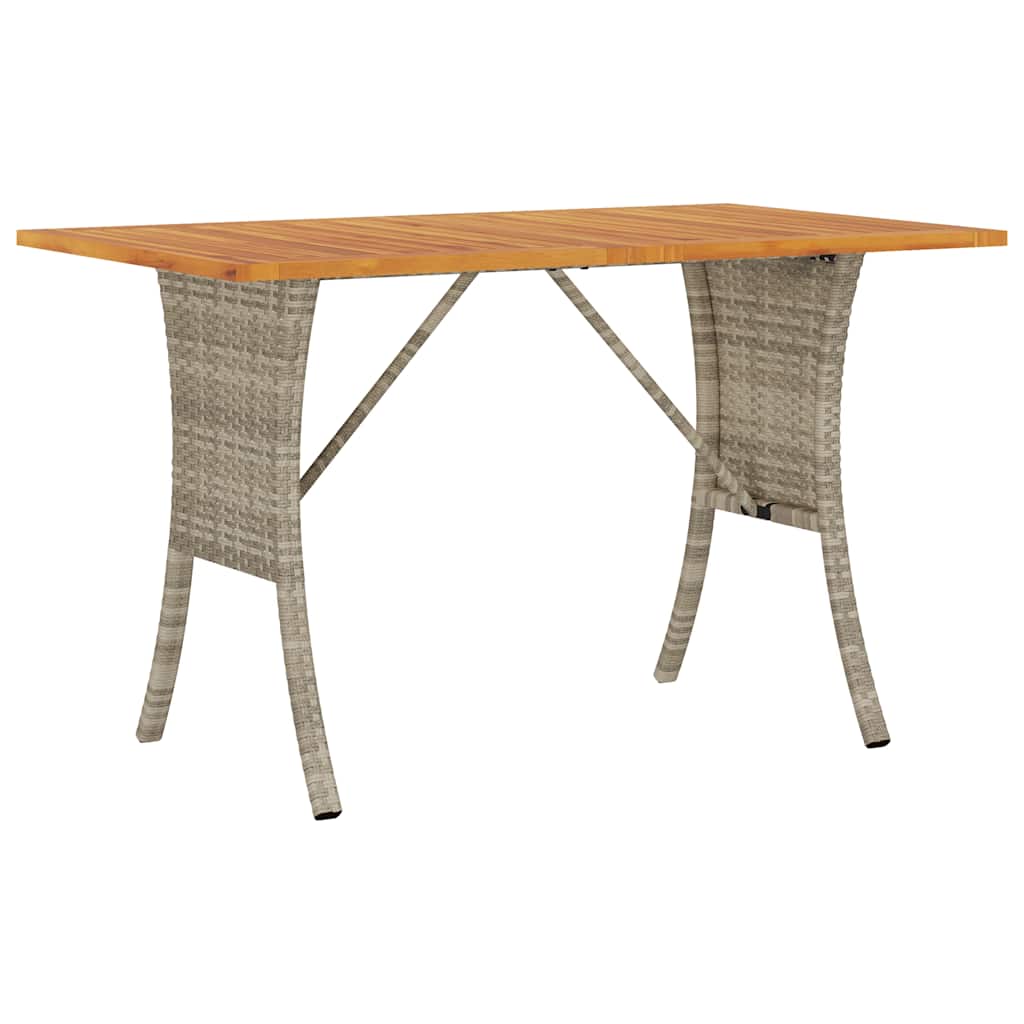 6 részes világosszürke polyrattan kerti ülőgarnitúra párnákkal 7