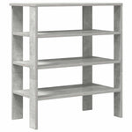 Betonszürke szerelt fa cipőtartó 61x32x70 cm 2