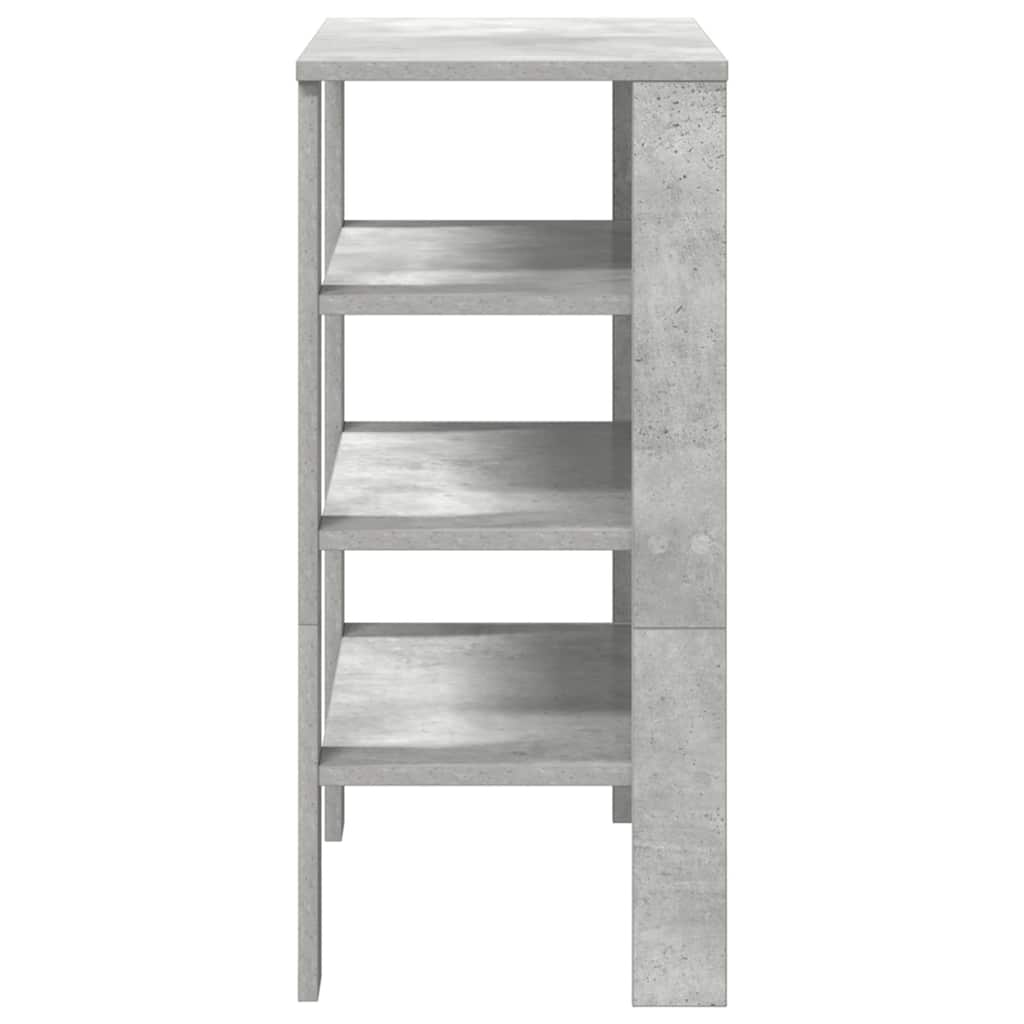 Betonszürke szerelt fa cipőtartó 61x32x70 cm 5