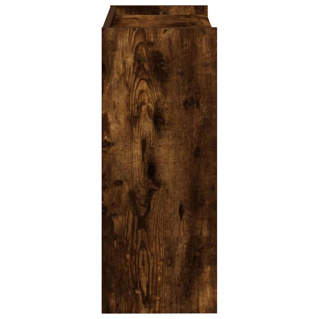 Füstös tölgy színű szerelt fa cipőtartó 60x25x62 cm 5