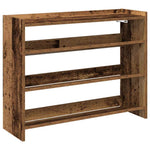 Antik fa szerelt fa cipőtartó 80x25x62 cm 2