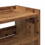 Antik fa szerelt fa cipőtartó 80x25x62 cm 7