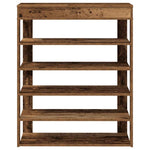 Antik fa szerelt fa cipőtartó 80x30x98 cm 4