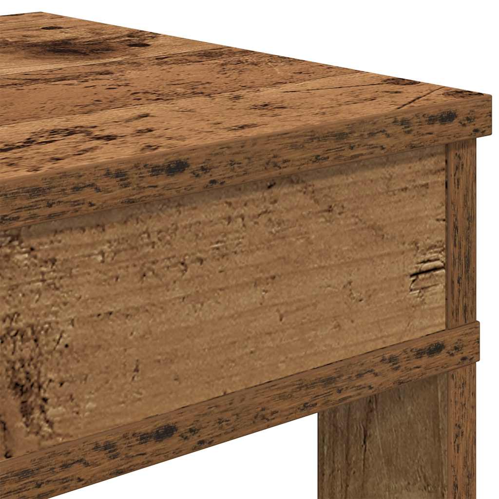 Antik fa szerelt fa cipőtartó 80x30x98 cm 7