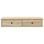 Sonoma tölgy szerelt fa falipolc fiókokkal 100 x 37,5 x 19 cm 4