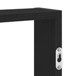 Fekete szerelt fa fali polc 43 x 9 x 60 cm 7