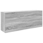 Szürke sonoma szerelt fa fali fürdőszobaszekrény 100x25x40 cm 2