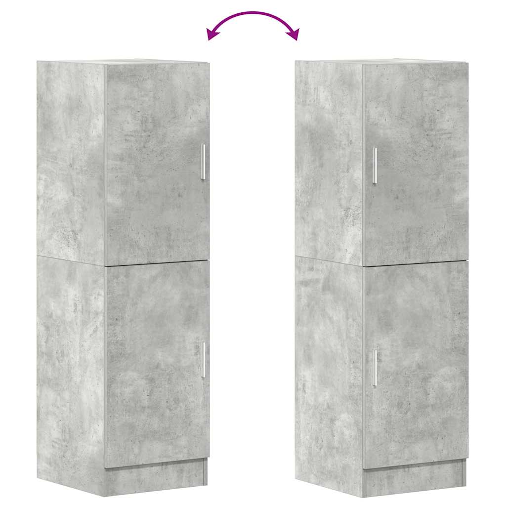 Betonszürke szerelt fa konyhaszekrény 38 x 41,5 x 131,5 cm 8