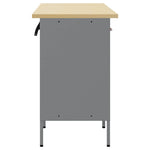 Munkaszekrény fiókkal 3 db Piros és Szürke 150 x 55 x 85 cm 7