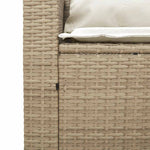 5 részes polyrattan kerti kanapé garnitúra párnákkal stackable 10