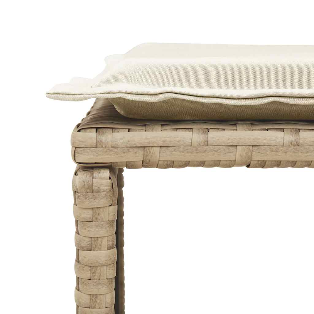 5 részes polyrattan kerti kanapé garnitúra párnákkal stackable 11