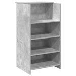 Recepciós pult betonszürke 55x50x103,5 cm szerelt fa 2