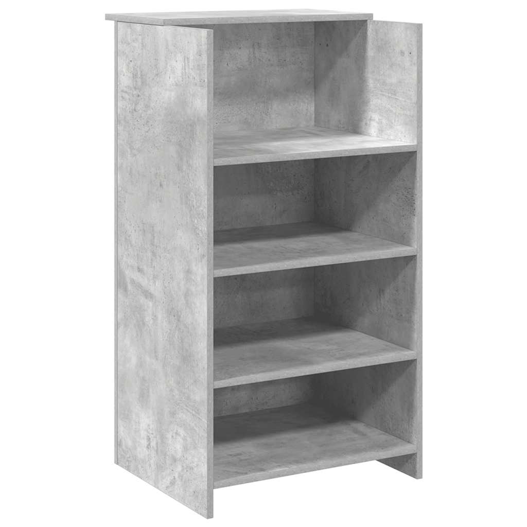 Recepciós pult betonszürke 55x50x103,5 cm szerelt fa 2