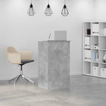 Recepciós pult betonszürke 55x50x103,5 cm szerelt fa 3