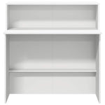 Fehér, rétegelt fa recepciós asztal 100 x 50 x 103,5 cm 5