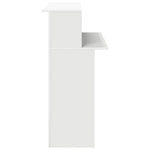 Fehér, rétegelt fa recepciós asztal 100 x 50 x 103,5 cm 6
