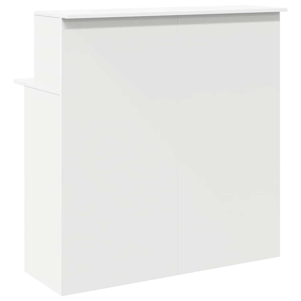 Fehér, rétegelt fa recepciós asztal 100 x 50 x 103,5 cm 7