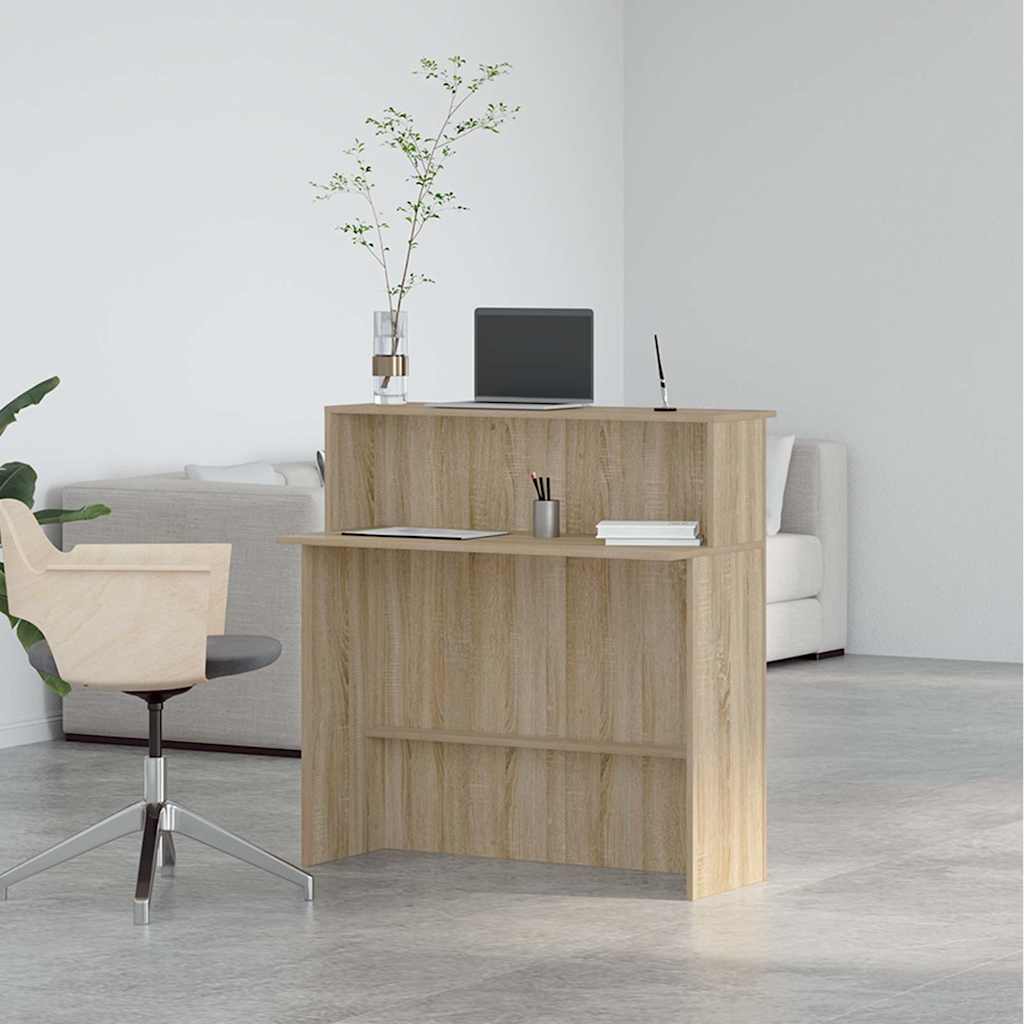 Sonoma tölgyfa recepciósasztal 100 x 50 x 103,5 cm 4