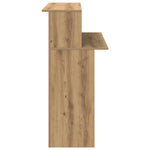 Recepciós pult kézműves tölgy 100x50x103,5 cm szerelt fa 6