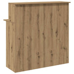 Recepciós pult kézműves tölgy 100x50x103,5 cm szerelt fa 7