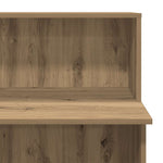 Recepciós pult kézműves tölgy 100x50x103,5 cm szerelt fa 8
