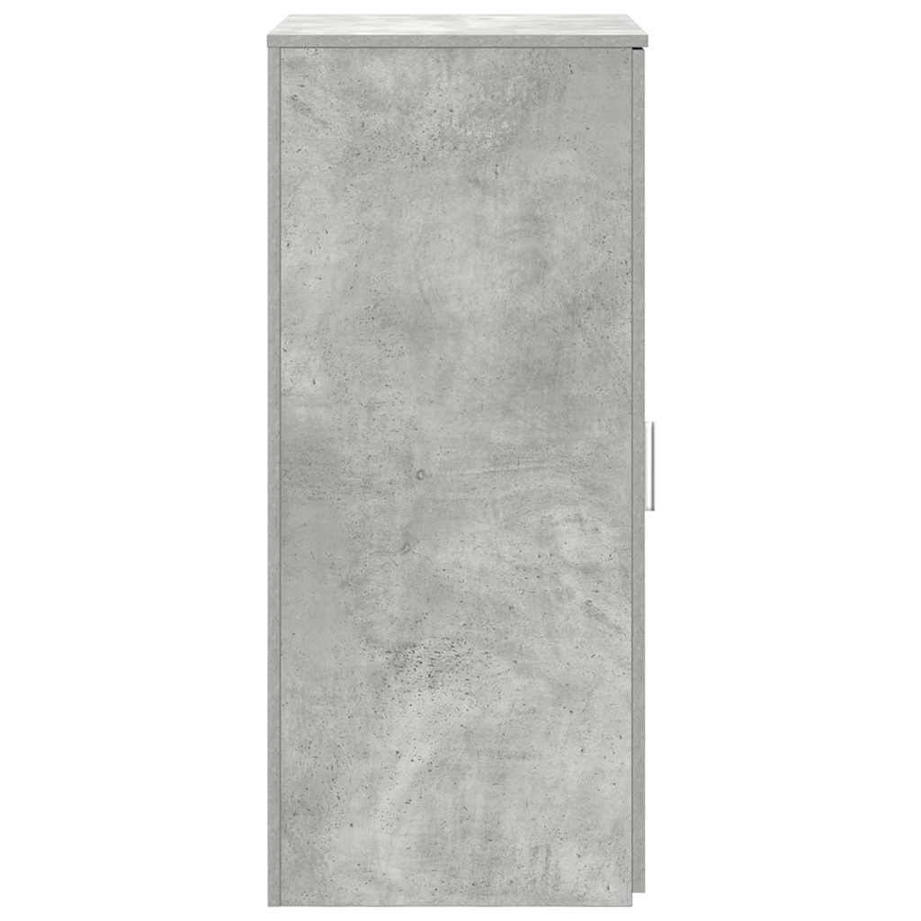 Tároló szekrény betonszürke 50x45x103,5 cm szerelt fa 5