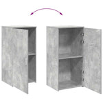 Tároló szekrény betonszürke 50x45x103,5 cm szerelt fa 7