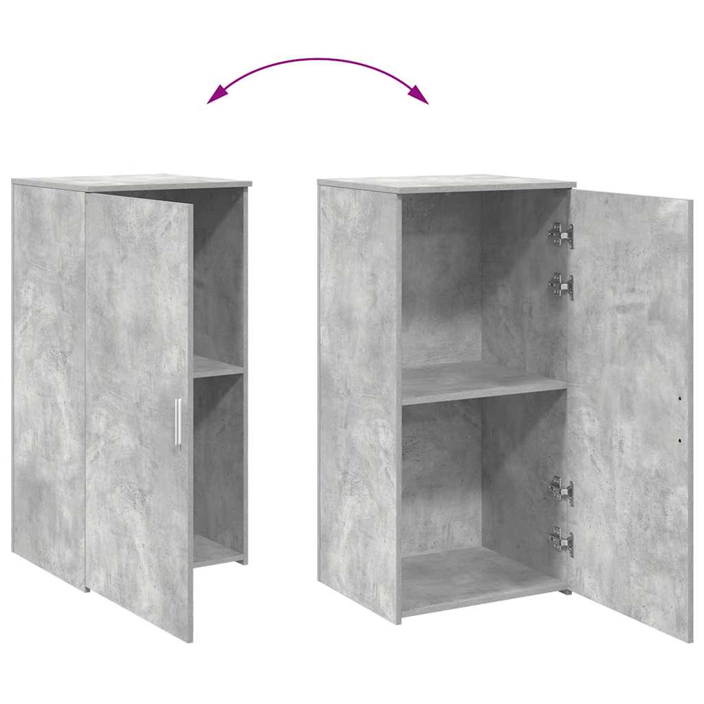 Tároló szekrény betonszürke 50x45x103,5 cm szerelt fa 7