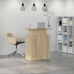 Sonoma tölgyfa recepciósasztal 100 x 40 x 104 cm 3