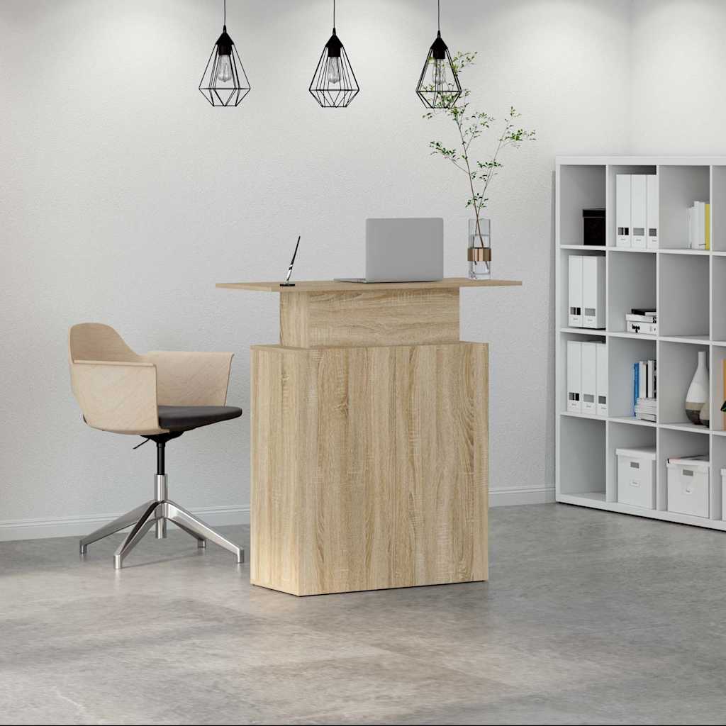 Sonoma tölgyfa recepciósasztal 100 x 40 x 104 cm 3