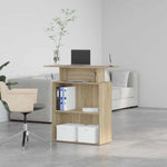 Sonoma tölgyfa recepciósasztal 100 x 40 x 104 cm 4