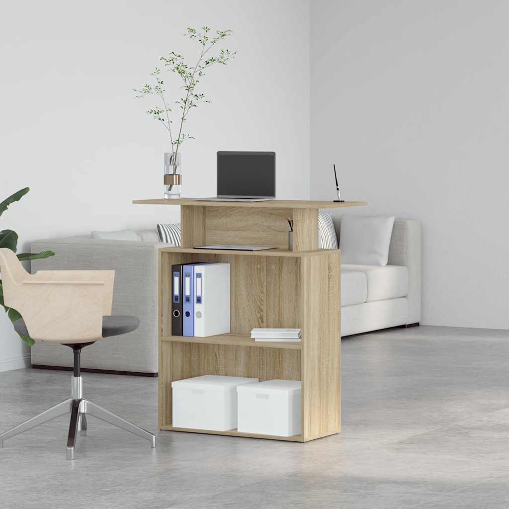 Sonoma tölgyfa recepciósasztal 100 x 40 x 104 cm 4