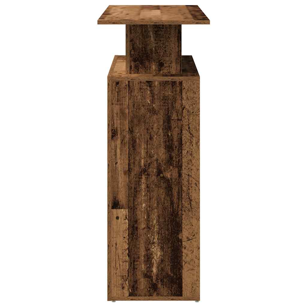 Recepciós pult antik fa 100x40x104 cm szerelt fa 6
