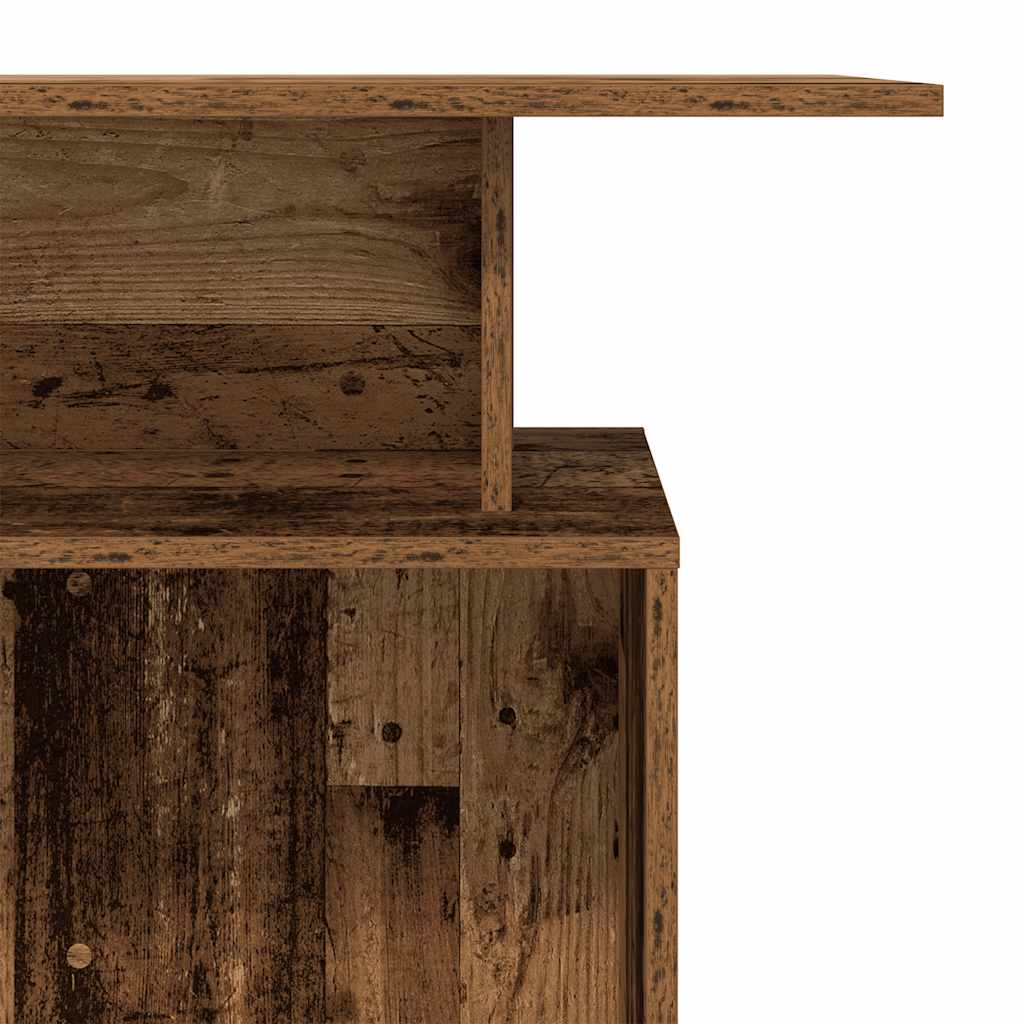 Recepciós pult antik fa 100x40x104 cm szerelt fa 8