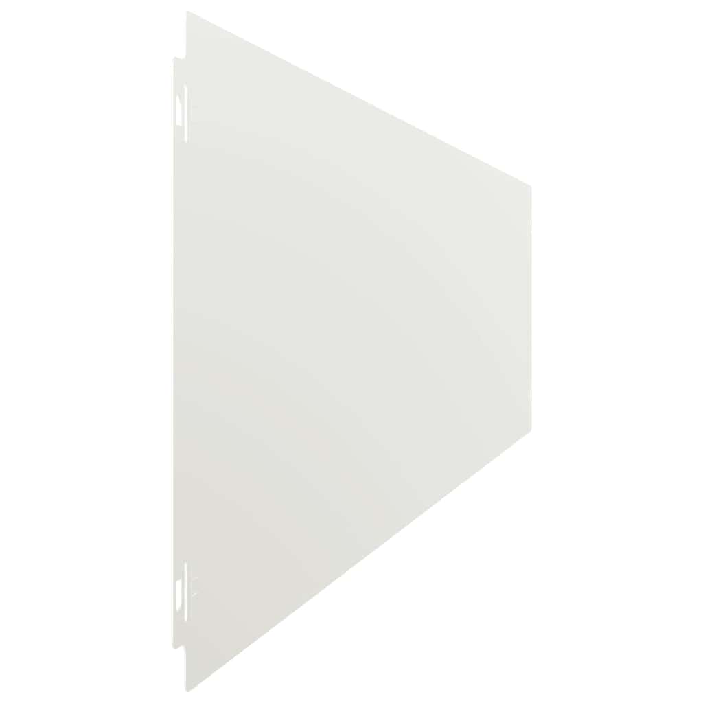 Fűszegélyezés 10 db 20 x 103 cm Hidegen hengerelt acél Fehér 6