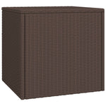 3 db barna polyrattan kerti kisasztal 3