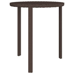 3 db barna polyrattan kerti kisasztal 5