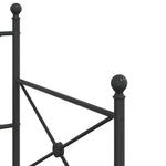 Kanapéágy matrac nélkül fekete 90x200 cm acél 8