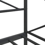 Kanapéágy matrac nélkül fekete 90x200 cm acél 10