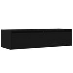 TV szekrény LED világítással fekete tölgy 100X35,5x25 cm 6