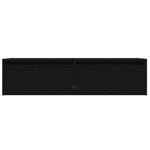 TV szekrény LED világítással fekete tölgy 100X35,5x25 cm 7