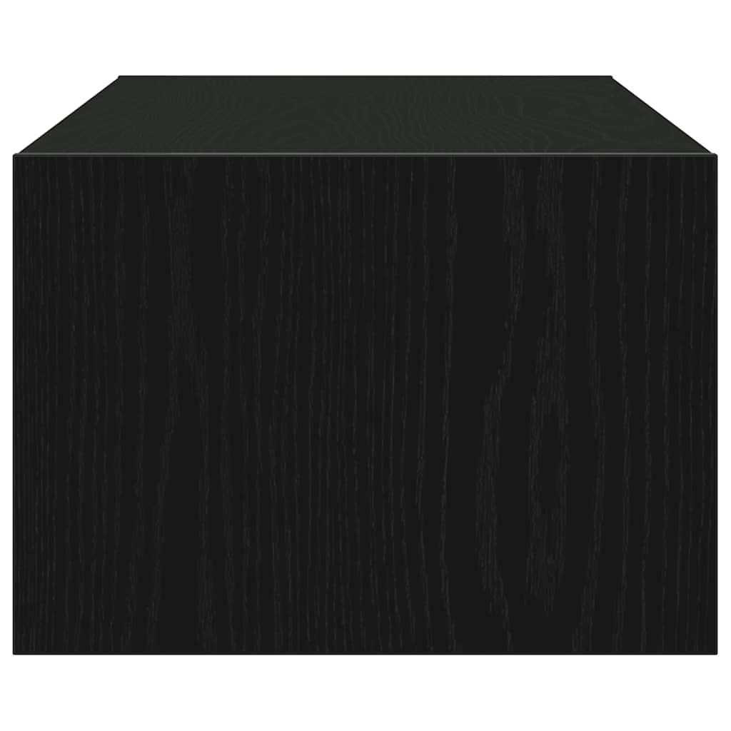 TV szekrény LED világítással fekete tölgy 100X35,5x25 cm 8
