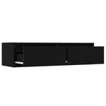 TV szekrény LED világítással fekete tölgy 100X35,5x25 cm 10