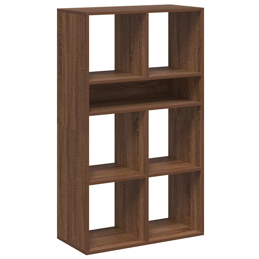 Könyvszekrény barna tölgy 66x31x112 cm szerelt fa 2
