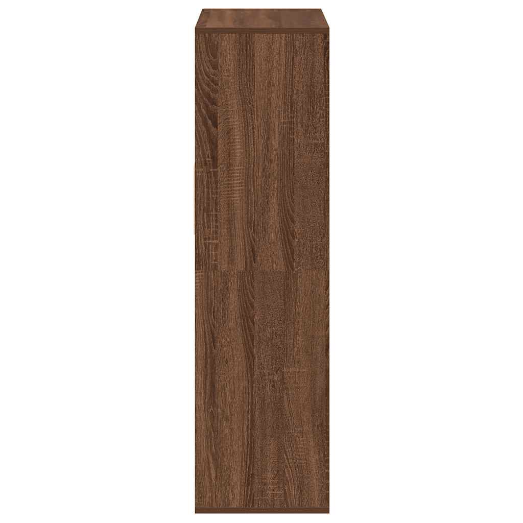 Könyvszekrény barna tölgy 66x31x112 cm szerelt fa 5