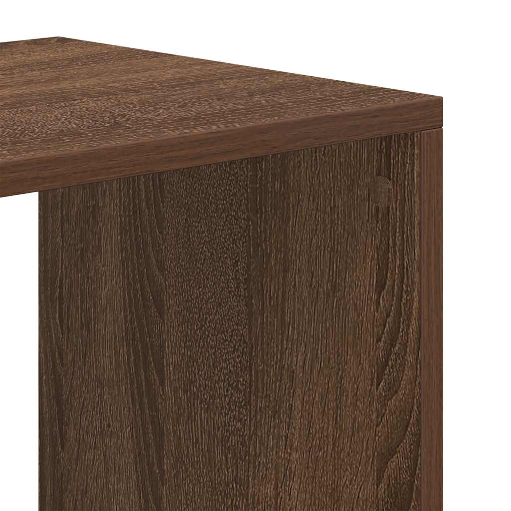 Könyvszekrény barna tölgy 66x31x112 cm szerelt fa 7