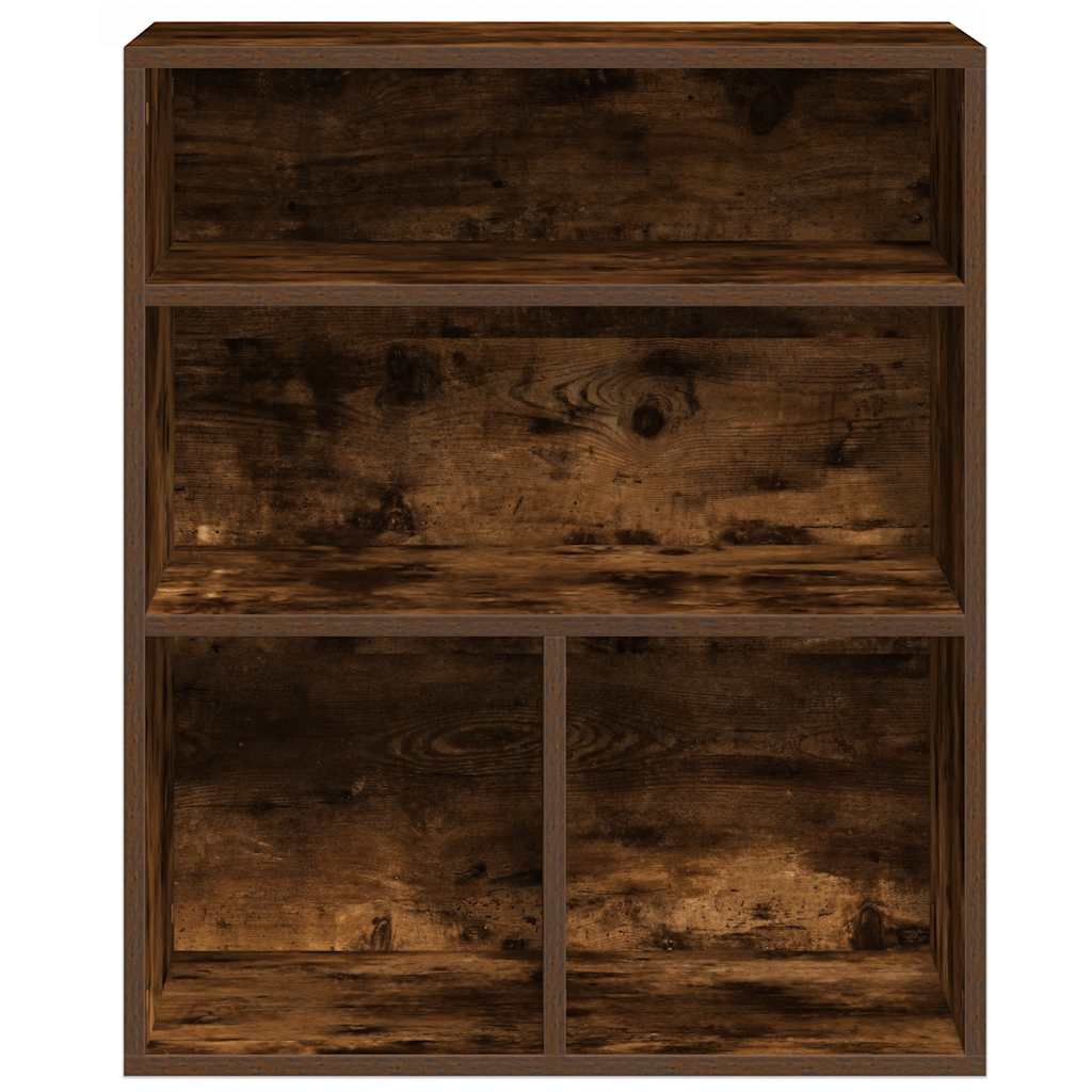Könyvszekrény füstös tölgy 60x30x71,5 cm szerelt fa 4