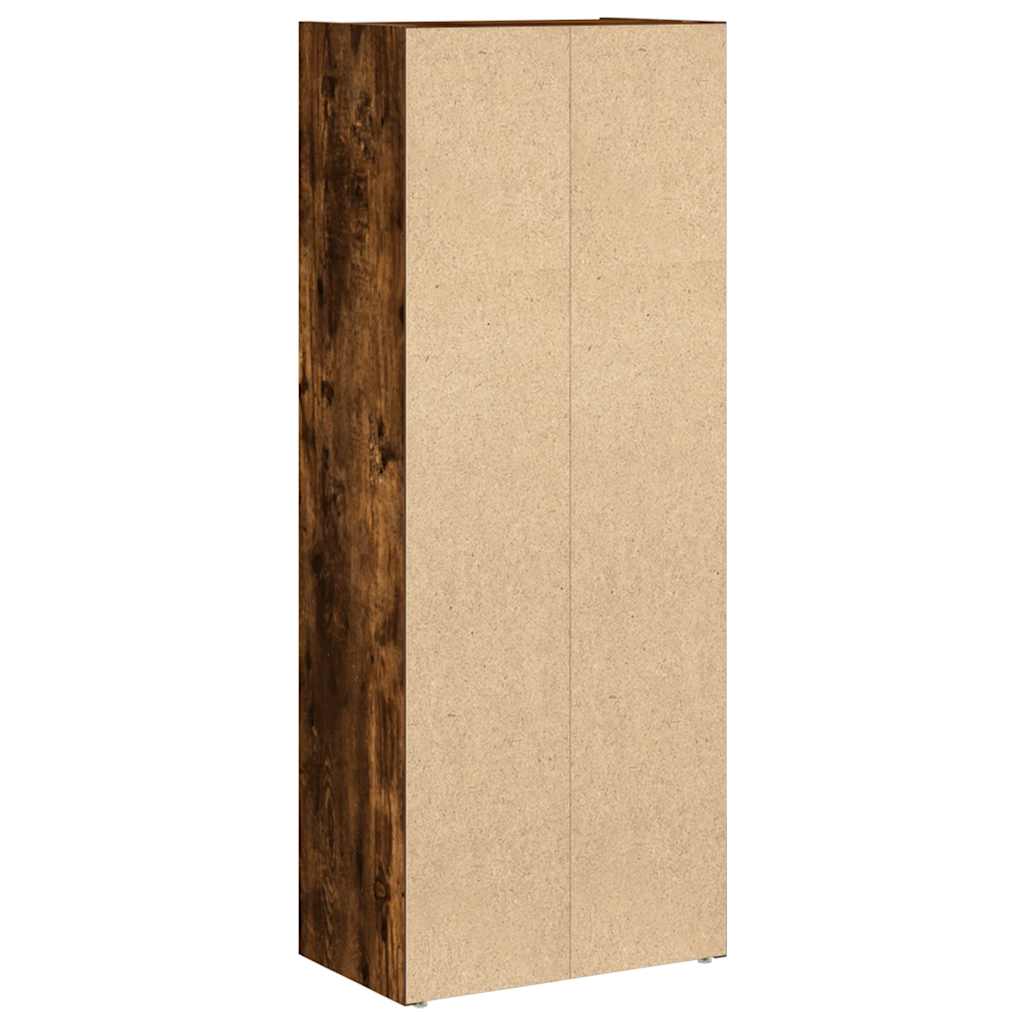 Füstös tölgy színű szerelt fa könyvszekrény 40x24x102 cm 7